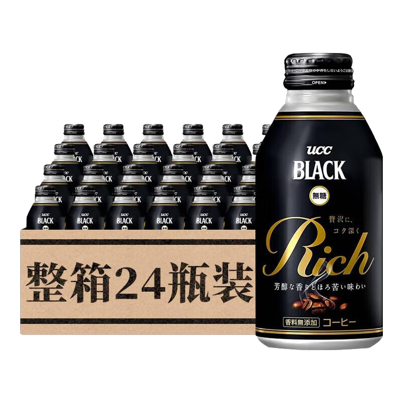 UCC �ձ��������Ǻڿ��� 0��0֬0�� ���ͼ����������� ����ʽ����Һ �ڿ�������375g*24ƿ����װ