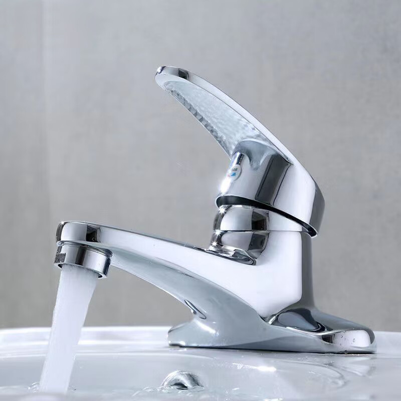 双联面盆水龙头洗手盆洗脸盆止水阀家用加厚冷热热卖双孔面盆龙头 申