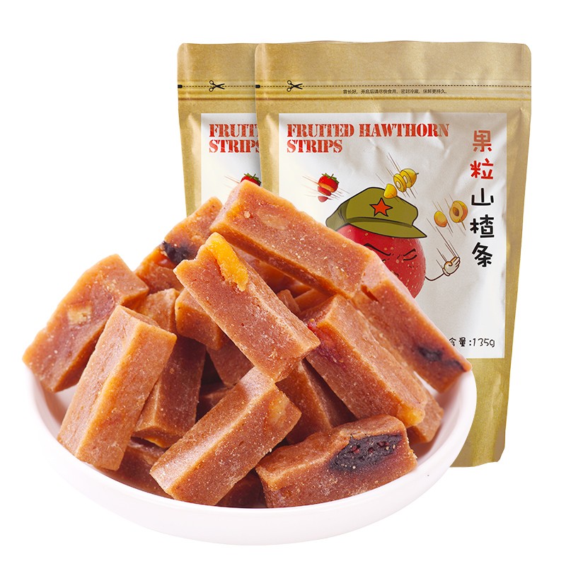 沂蒙公社果粒山楂条135g*2袋果肉山楂蜜饯休闲零