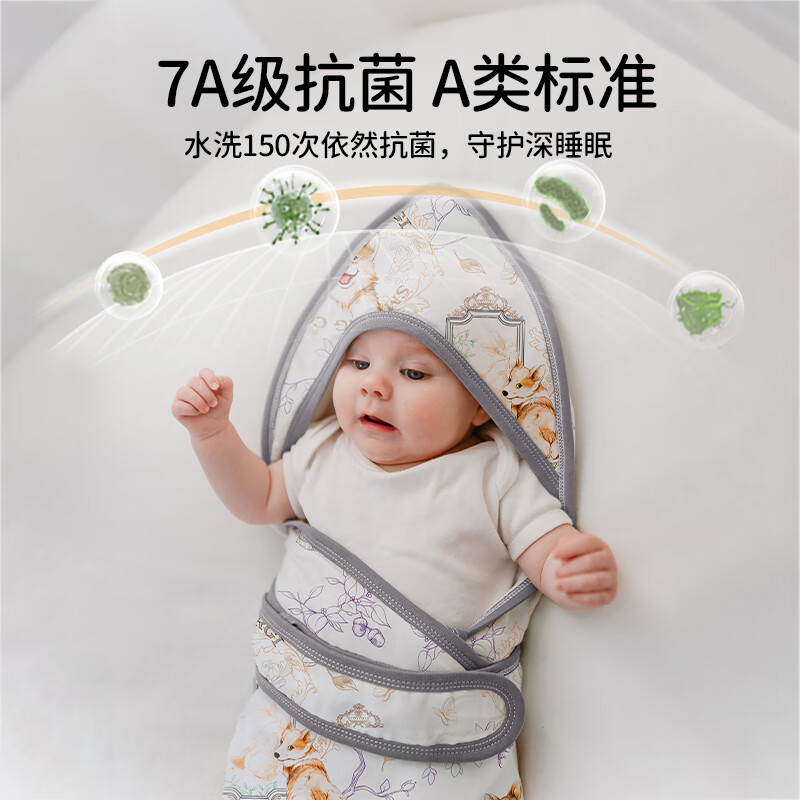 欧孕（OUYUN）包被新生儿包单0-6个月婴儿襁褓包巾新生宝宝专用待产包用品必备 竹棉纱布款-熊猫丛林 85x85cm