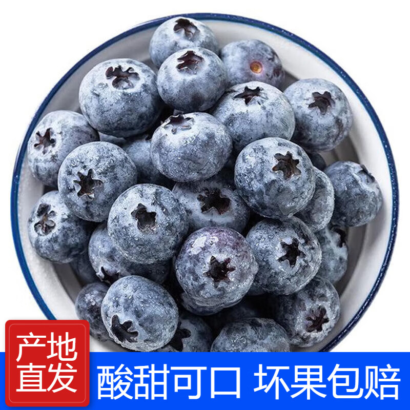 陇百味正宗云南蓝莓花香 新鲜现摘高山当季应季时令水果 4盒*100g 精选大果15mm+