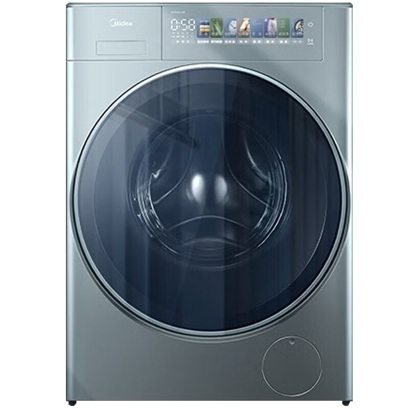 美的（Midea）10公斤滚筒洗衣机全自动大容量薄全嵌入智能投放元气轻氧 洗烘一体MD100LAIR新老款随机
