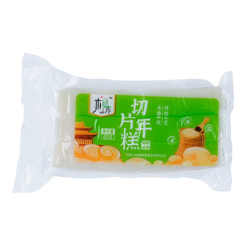 水磨切片年糕手工年糕片真空包装炒年糕火锅食材米糕切片营养新鲜 切片年糕400g*1包