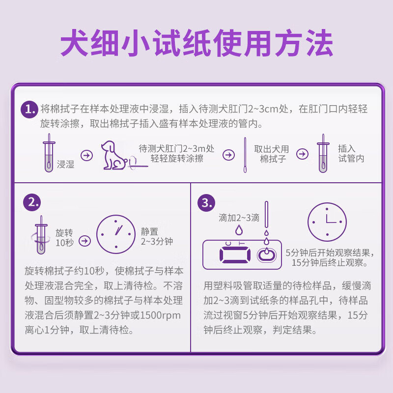 正规批文【犬三项】犬瘟+犬细小+冠状病毒胶体金检测卡 犬三项试纸