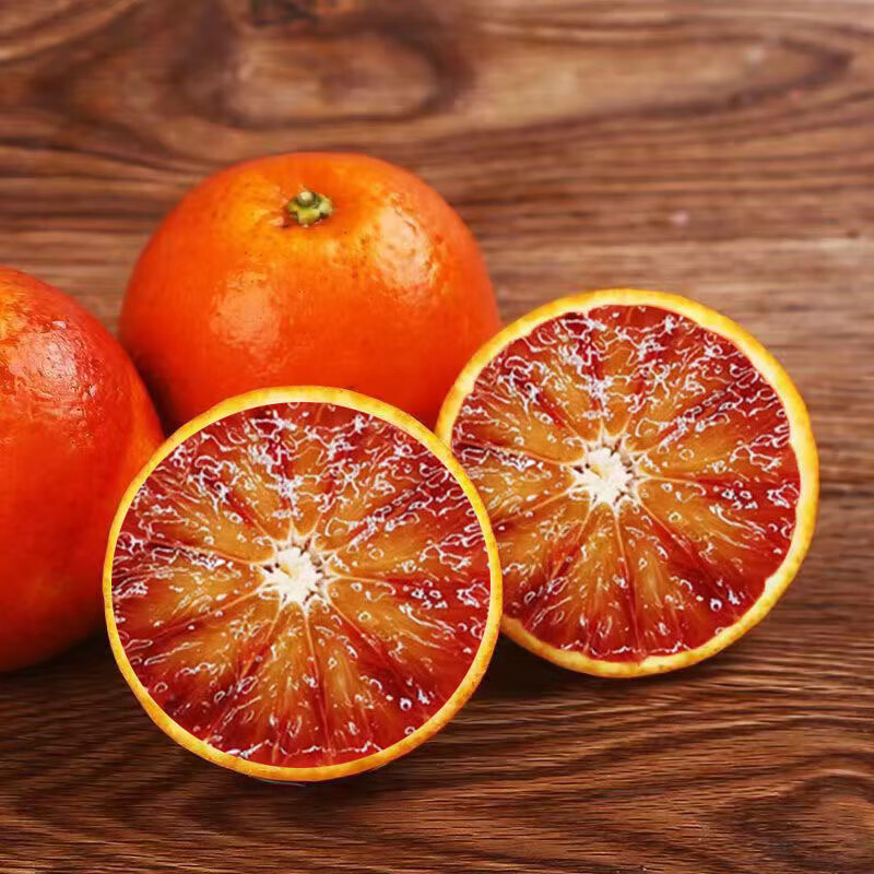 果迎鲜血橙 橙子 净果4.5斤装 新鲜水果 四川塔罗科血橙