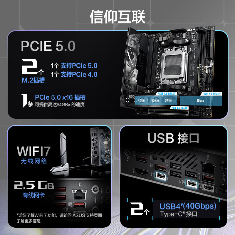 华硕 ROG STRIX X870-I GAMING WIFI 图 5