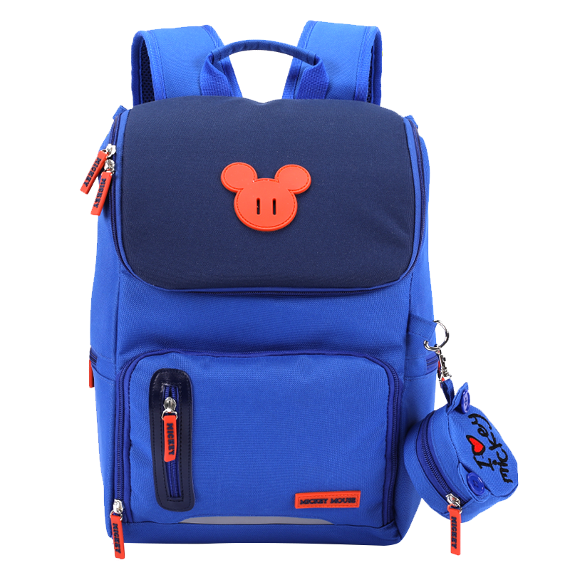 迪士尼（Disney）小学生书包1-3年级男女童双肩米奇韩版休闲儿童背包 SM11752天蓝色小号136元（需用券，合68元/件）