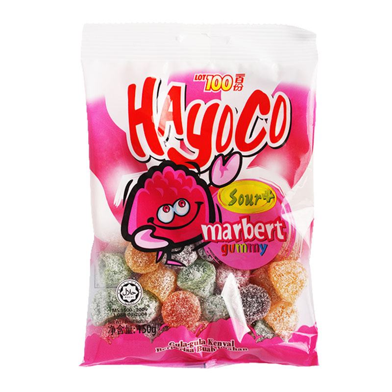一百份（LOT100）酸味软糖 马来西亚进口造型糖果qq糖 酸味150g*3包