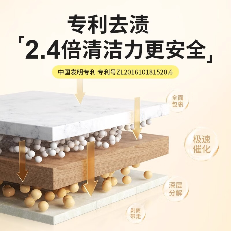 优露清优露清多功能清洁剂除霉杀菌家用玻璃墙面地板厨房油污清洗垢神器 优露清 多功能全能清洁剂 500ml*2