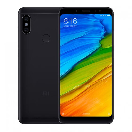 小米二手小米 红米Note5手机 黑色 8成新3+32GB