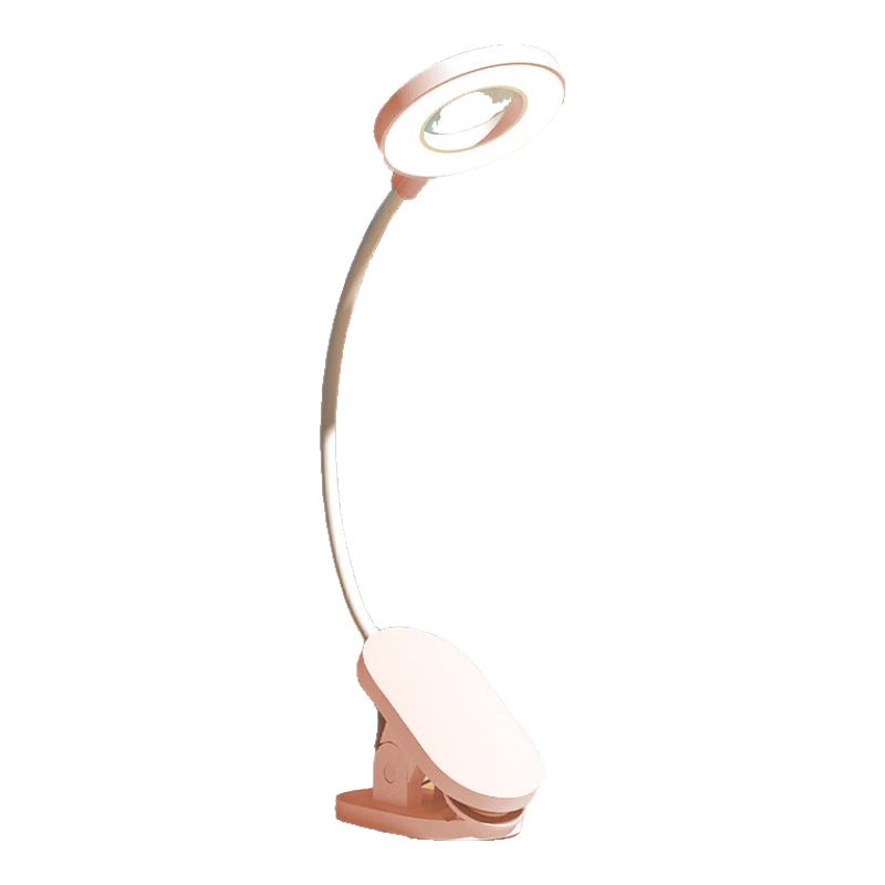 飛利浦充電臺(tái)燈護(hù)眼學(xué)習(xí)專(zhuān)用學(xué)生宿舍書(shū)架夾式夾子床頭書(shū)閱讀燈 【高配款-粉色+充電頭】2200毫安 觸摸開(kāi)關(guān)