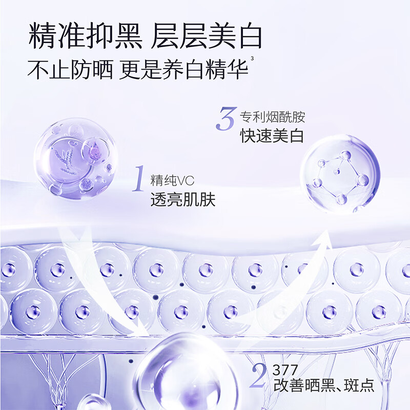 半亩花田美白防晒霜乳高倍SPF50+ 清爽滋润面部隔离PA+++ 官方正品 【美白防晒】30g*2