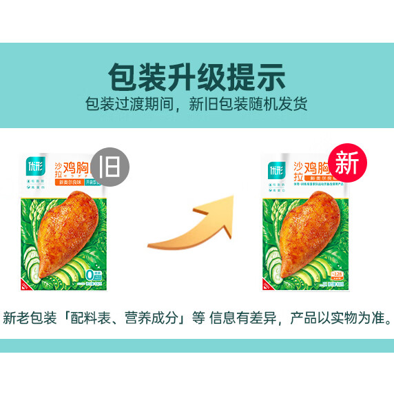 优形(ishape)【任意选10件】鸡胸肉生鲜鸡肉开袋即食速食充饥饱腹鸡肉零轻食 沙拉鸡胸肉奥尔良100g*1