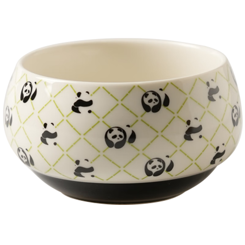 舍里熊猫仔可爱餐具套装礼盒装陶瓷盘子碗碟套装乔迁新居送礼新年礼盒