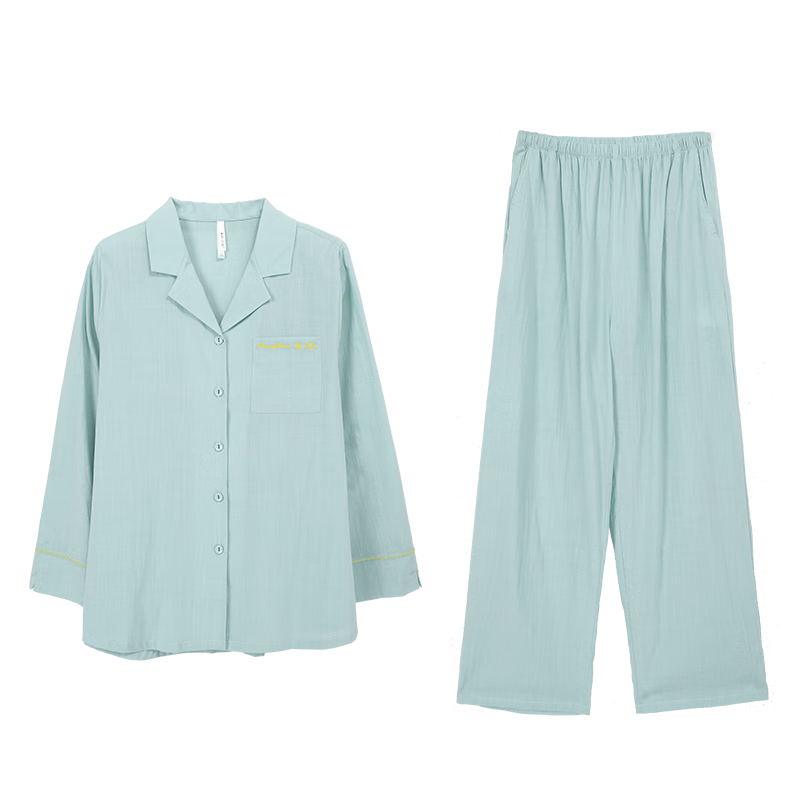 安之伴【巨好穿】睡衣女春夏竹節(jié)棉休閑基本款不掉色女士家居服可外穿
