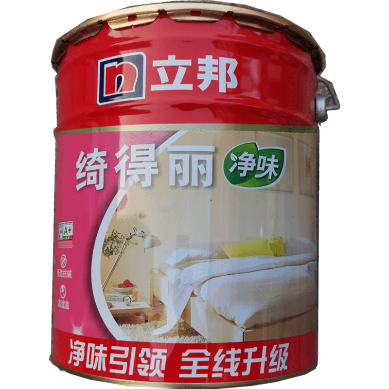 立邦乳胶漆绮得丽内墙乳胶漆家装环油漆涂料可擦洗净含量22公斤 立邦