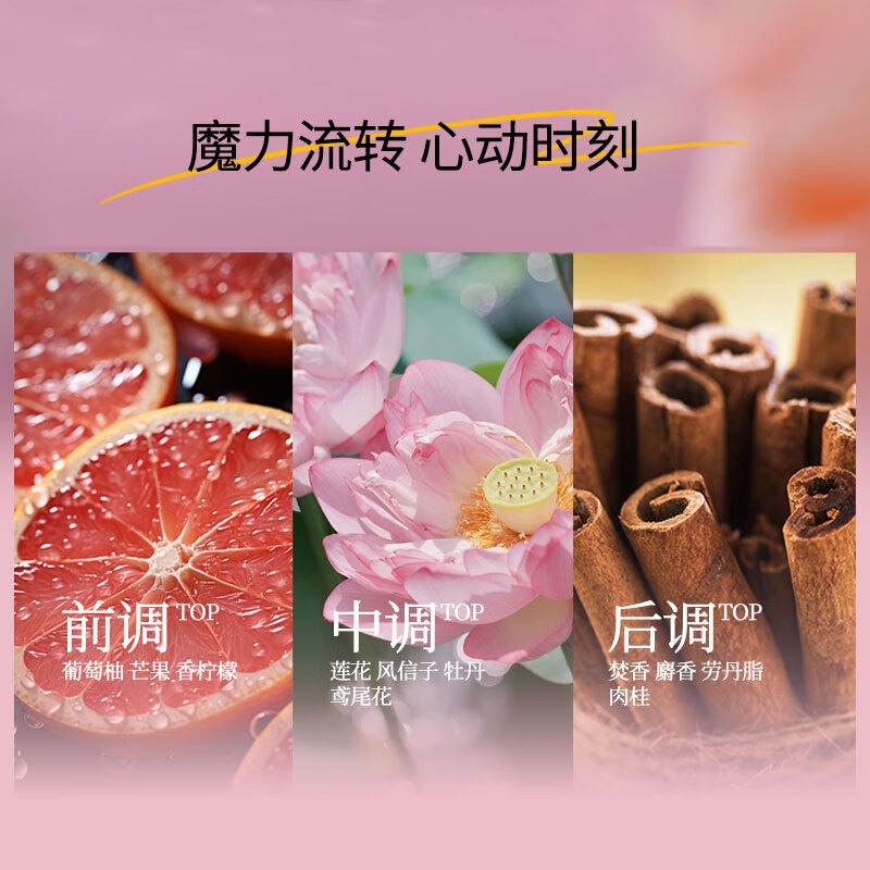 圣美伦心动魔法香水甜美花果香清新持久留香甜心女香送女朋友礼物 心动魔法【50ml】拍1到手5件