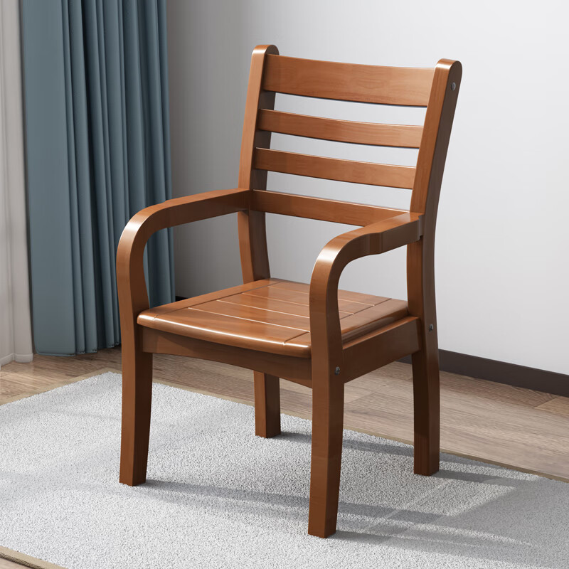 居澜格实木书桌带抽屉一体家用书房电脑桌新中式书桌写 胡桃色/海棠色