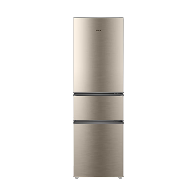PLUS会员：Haier 海尔 冰箱 三门 218升 BCD-218STPS 金色