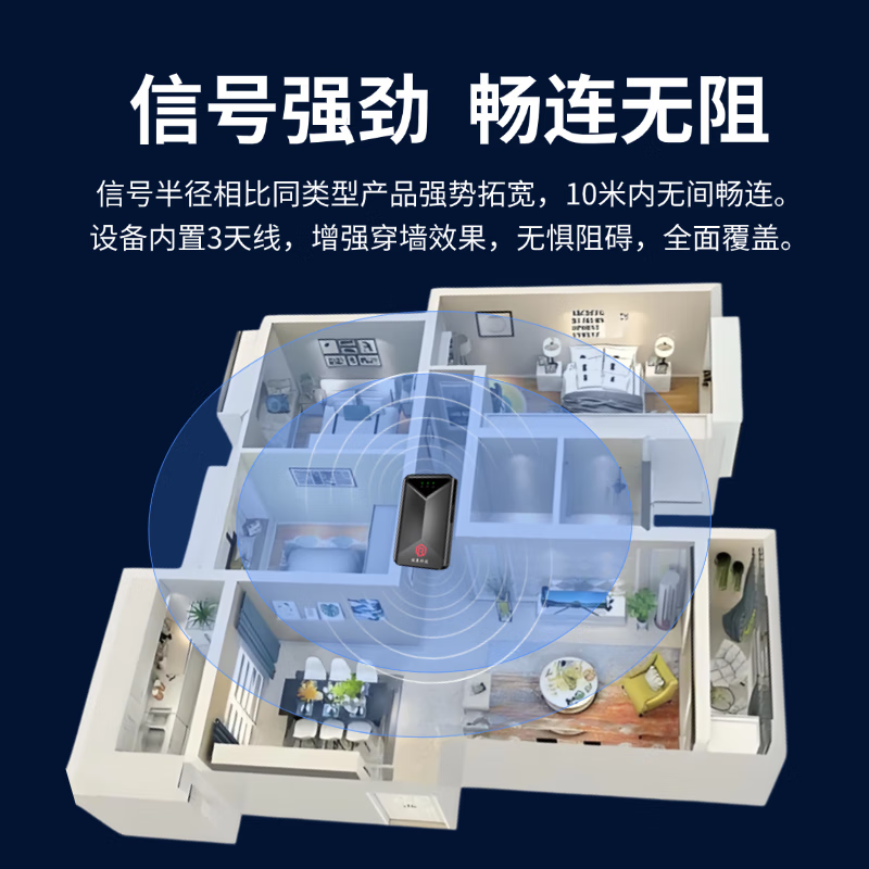 祥瑞猫随身移动wifi2025便携式免插卡无预存户外无限制4G高速网络通用流量上网网络王者性能怪兽流畅丝滑 单设备(送两天免费试用)