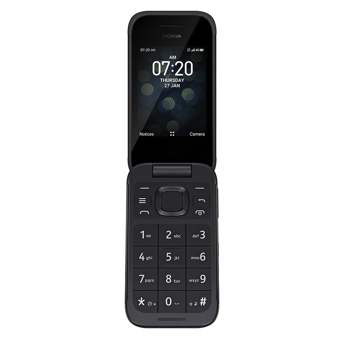 諾基亞(NOKIA) 2780翻蓋手機 4G全網通解鎖版 2.8英寸屏 500萬后攝 KaiOS系統(tǒng) 4GB存儲 大按鍵助聽兼容 黑色