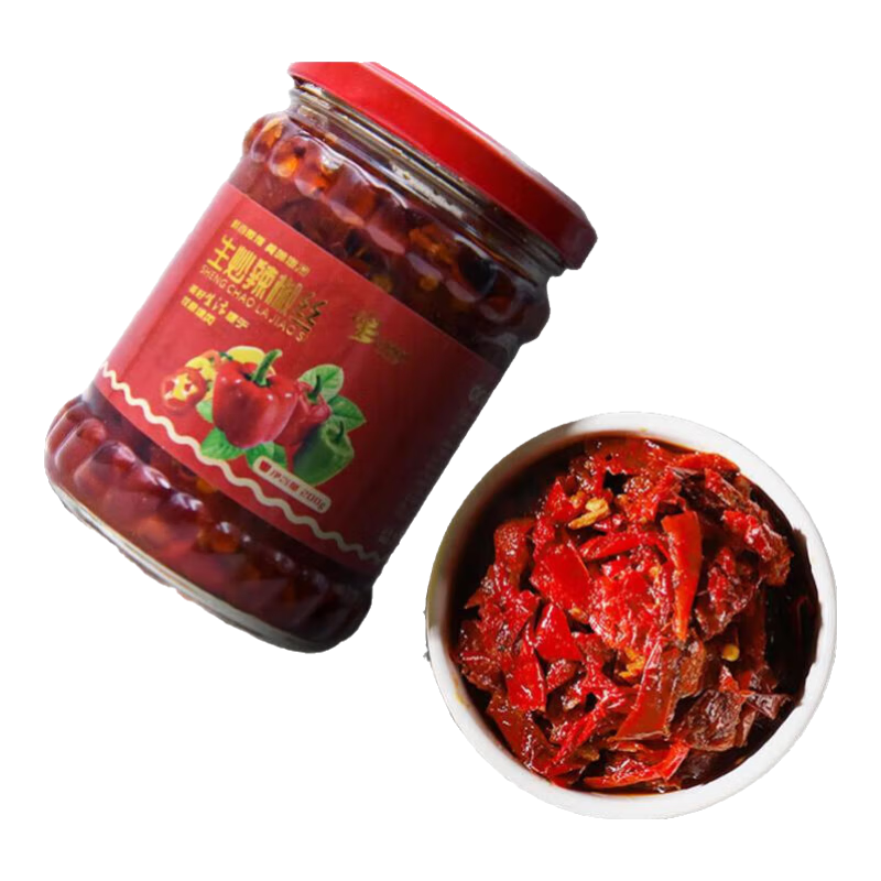 牧原绿风新疆辣椒酱 生炒辣椒丝下饭菜开罐即食香辣拌饭拌面 生炒辣椒丝200g