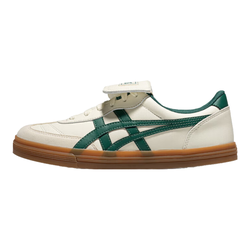 亚瑟士ASICS运动休闲鞋男鞋女鞋舒适百搭板鞋德训鞋 AARON 2.0 象牙白/绿色 36