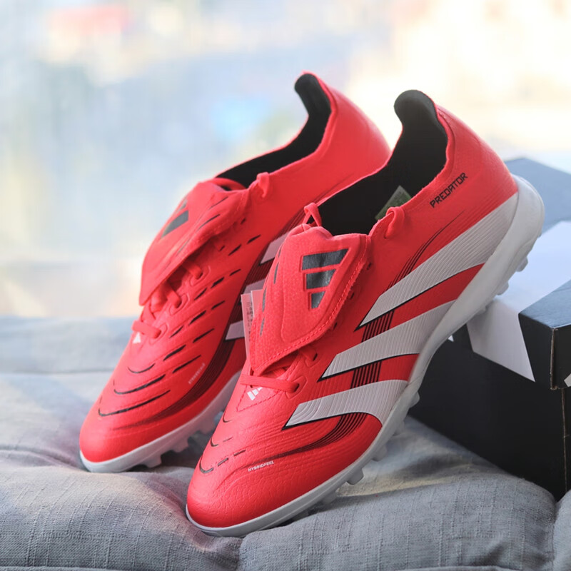 阿迪达斯 (adidas)足球鞋男鞋2025春秋季新款PREDATOR TF猎鹰中端碎钉人草训练球鞋 JS0384 42.5