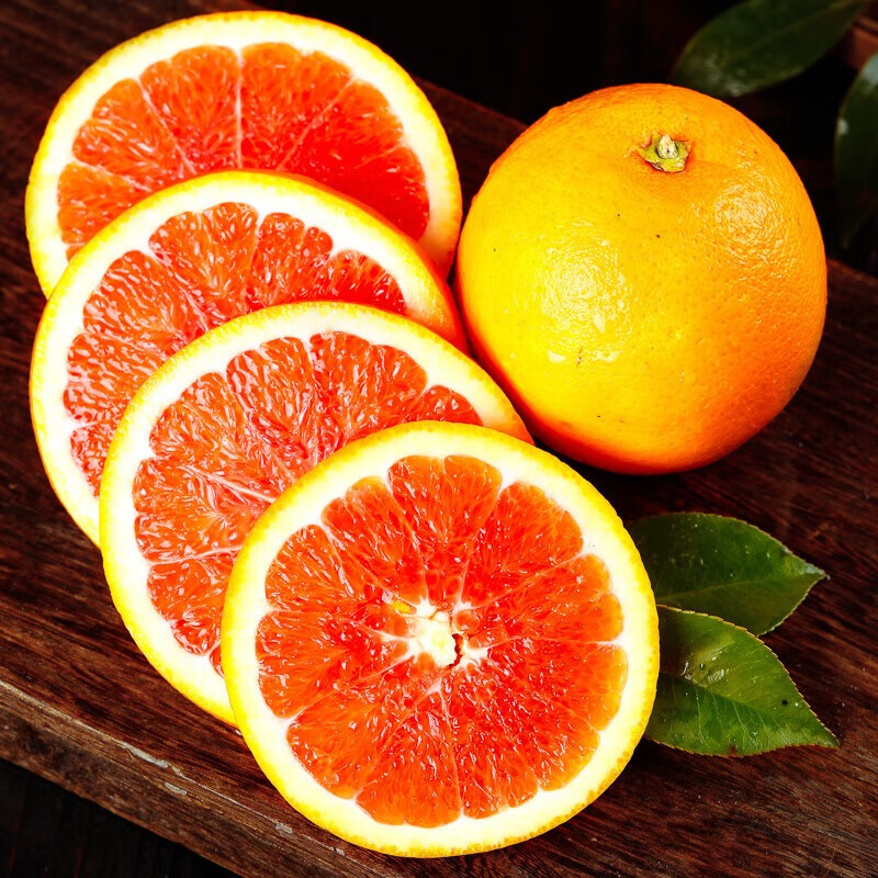 酷果汇正宗中华红血橙新鲜水果当季现摘红肉心手剥橙子整箱年货水果彩箱 【爆款】净重5斤-单果65MM+