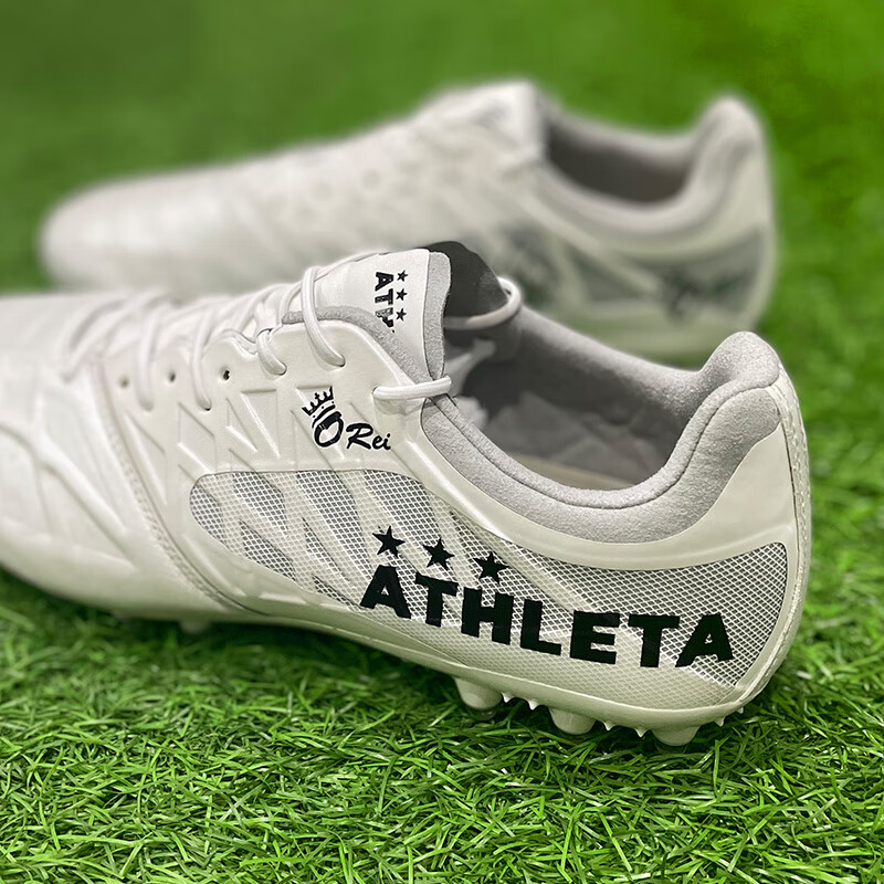 阿仕利塔袋鼠皮足球鞋MG短钉男子人草比赛训练足球鞋 CDH10014 PWH白色 40.5 /250mm