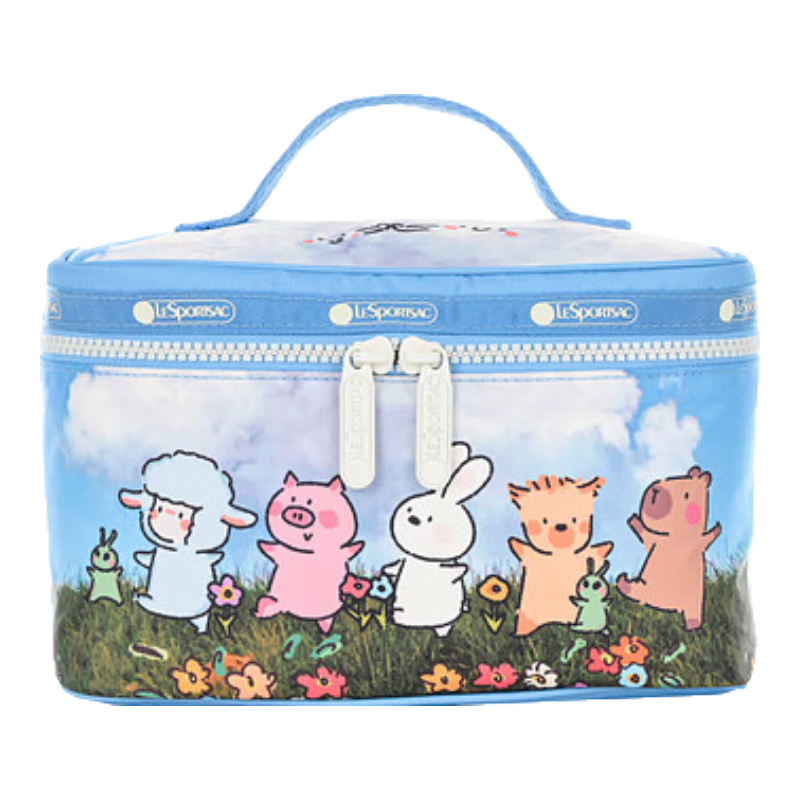 LeSportsac乐播诗小羊波德莱尔萌趣治愈化妆包收纳包时尚包包女包送女生礼物 郊游的一天