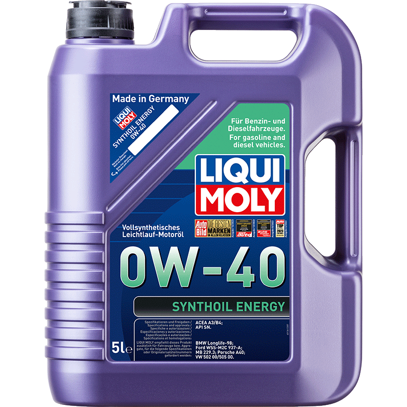力魔（LIQUI MOLY）能量型 PAO全合成機(jī)油 0W-40 5L A3/B4 機(jī)油小保養(yǎng)含工時+機(jī)濾