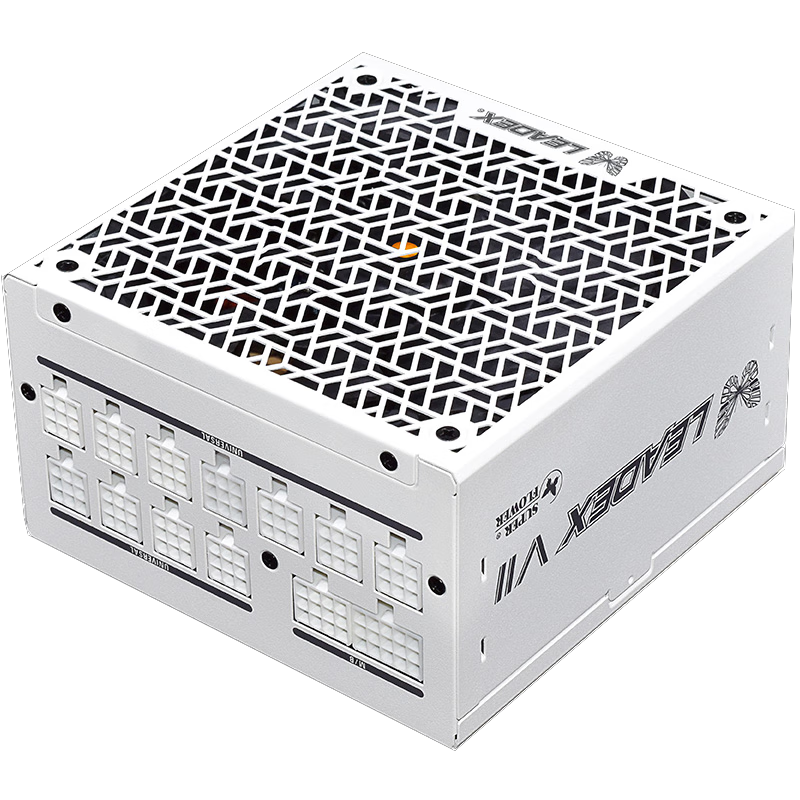 SUPER FLOWER振华 ATX3电脑电源 额定1200W LEADEX VII 1200W 白色 白金全模/全日系电容/十年保固