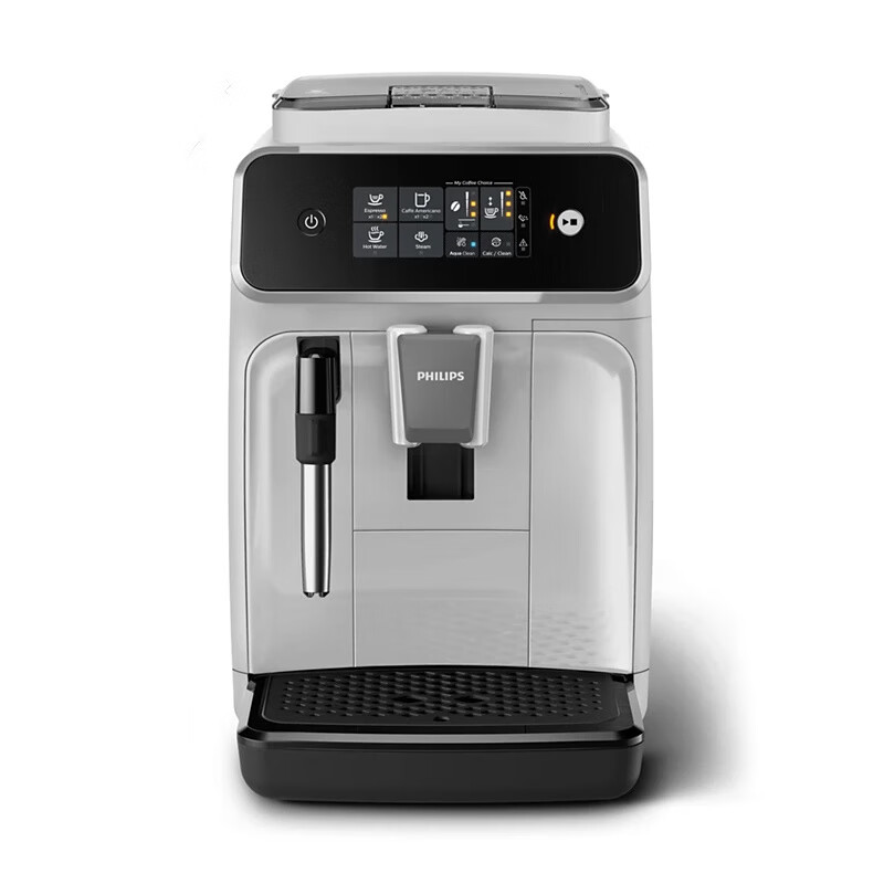 飞利浦（PHILIPS）高端精品全自动意式咖啡机EP1221家用奶泡器研磨浓缩 EP1221/62浅灰色