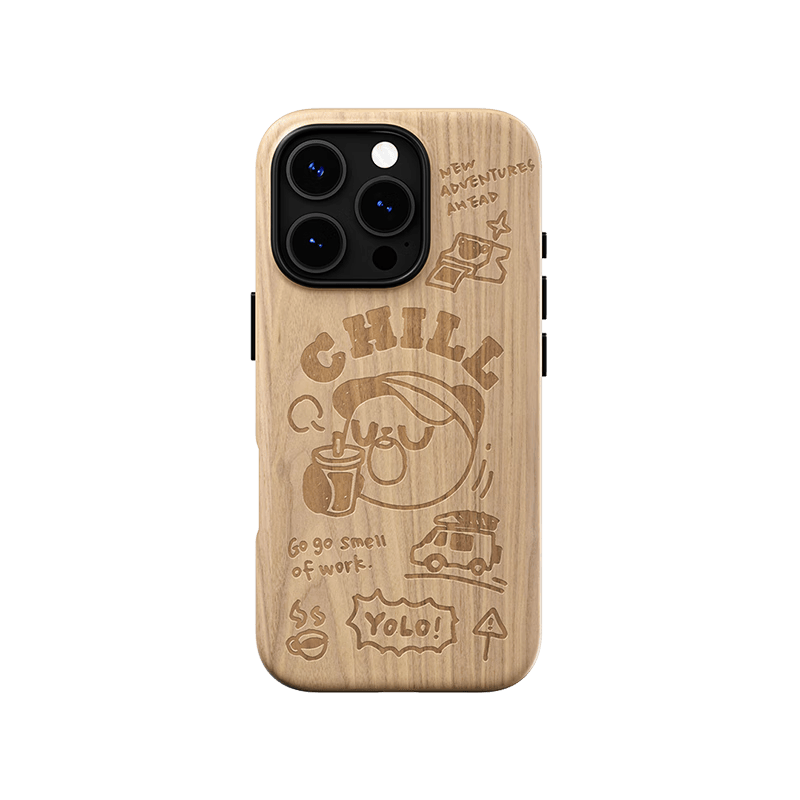 魅族（meizu）PANDAER 旷野 妙磁肤感手机壳 饮茶 适用iPhone 16 Pro 妙磁阵列大吸力 五层材质复合 全包结构 