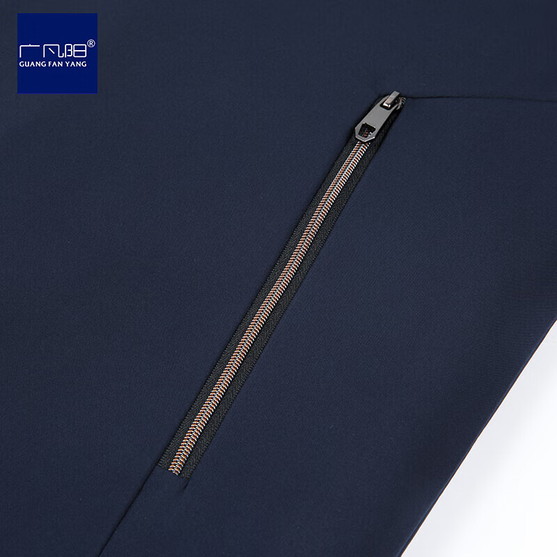 广凡阳夹克男加棉加厚纯色立领保暖外套冬季新款中青年男装加绒行政茄克 卡其[加绒款] 4XL (195) (建议180-200斤)