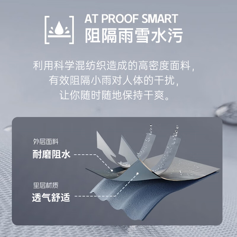 才子（TRIES）外套男行政夹克男士商务休闲立领春秋新款通勤风上衣男 灰色 XL (175/92A)