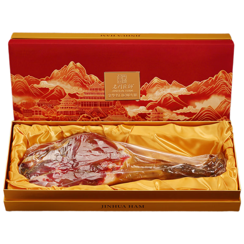 名門(mén)匠師金華火腿整腿禮盒7斤 特產(chǎn)臘味臘肉春節(jié)禮品商務(wù)送禮過(guò)年年貨禮盒