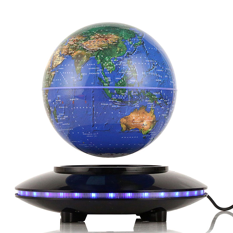 博通 磁悬浮地球仪ar 发光自转 办公室摆件创意居家装饰商务礼品工艺