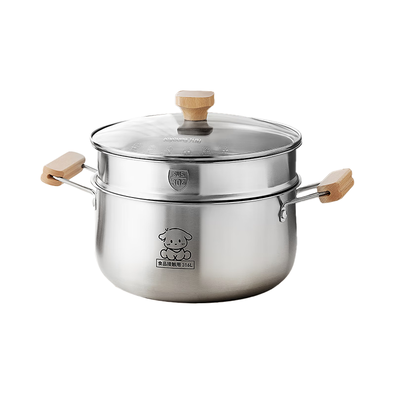 ������Joyoung��316L����������� �Դ�����˫��๦�ܼ��� ��������¯��ͨ��24cm 143.1Ԫ(������)