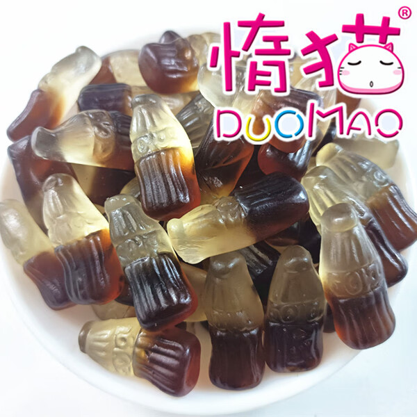 鲁骨梁5斤大包散装惰猫橡皮糖qq糖水果味软糖果可乐瓶 雪碧 乳酸菌