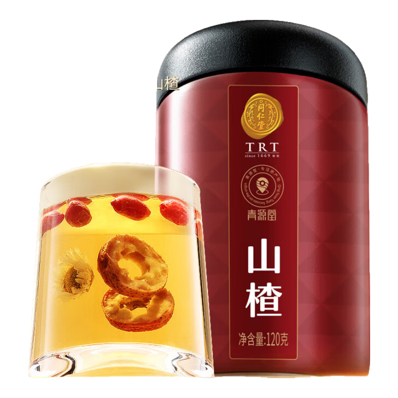 同仁堂品牌 北京同仁堂山楂干120克精選無(wú)核山楂圈泡水茶養(yǎng)生茶禮品