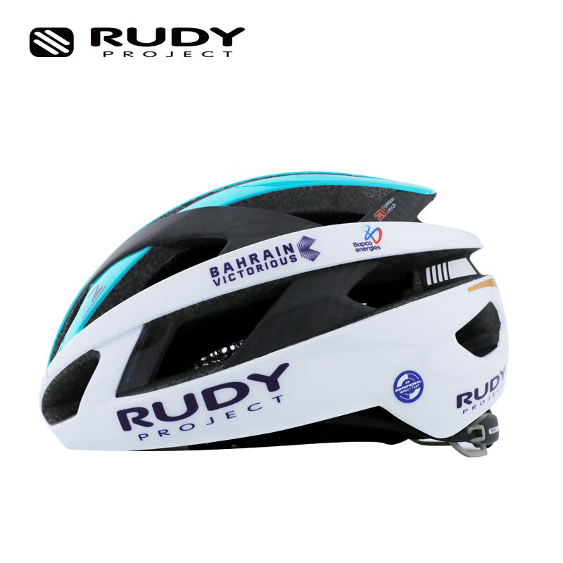 RUDY PROJECT璐迪骑行头盔男女胜利车队同款自行车装备公路盔碳纤维半盔REBEL 光泽白金（巴林胜利车队限量版） L（适合头围59-61cm）