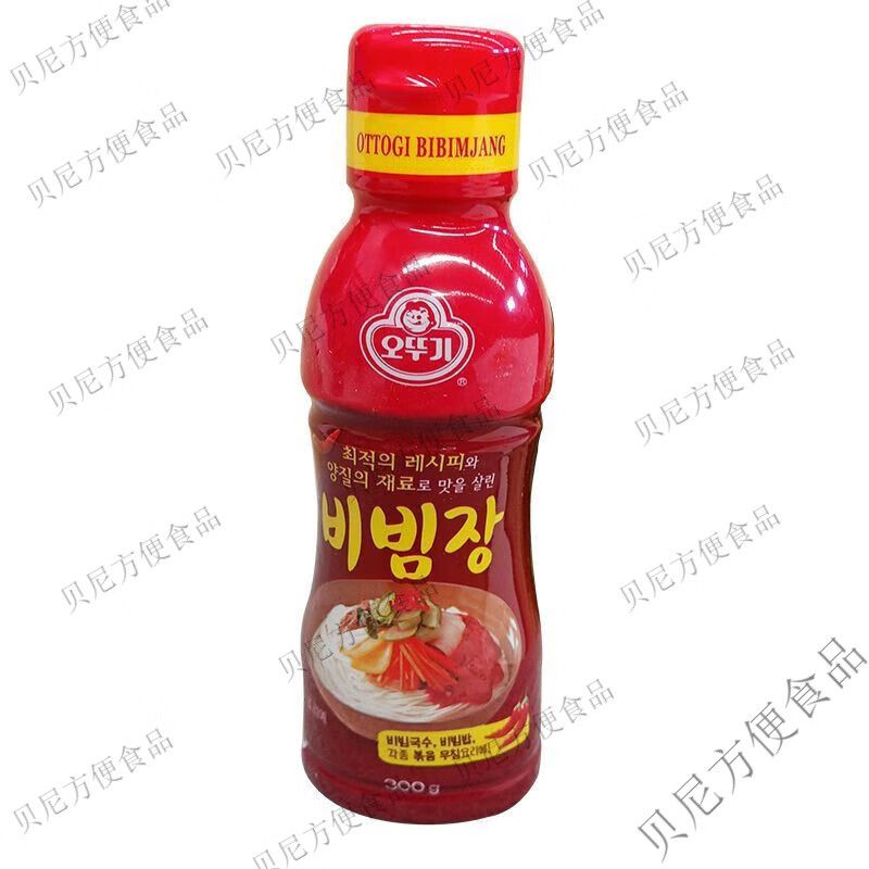 韓國不倒翁韓式拌飯醬拌面醬辣椒醬調(diào)味料理瓶裝甜辣300g500g 300g一瓶