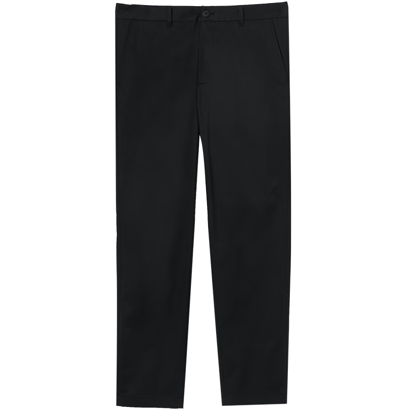杰克·瓊斯（JACK&JONES）夏季潮流百搭紐扣門襟雙側(cè)插袋字母刺繡長褲休閑褲男裝225114041 E40黑色 常規(guī) 32 175 W32