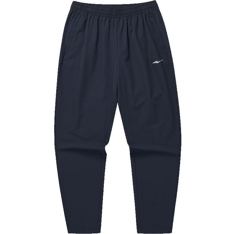 鸿星尔克男裤防泼水运动裤男夏季梭织九分裤轻薄透气直筒裤子男休闲裤