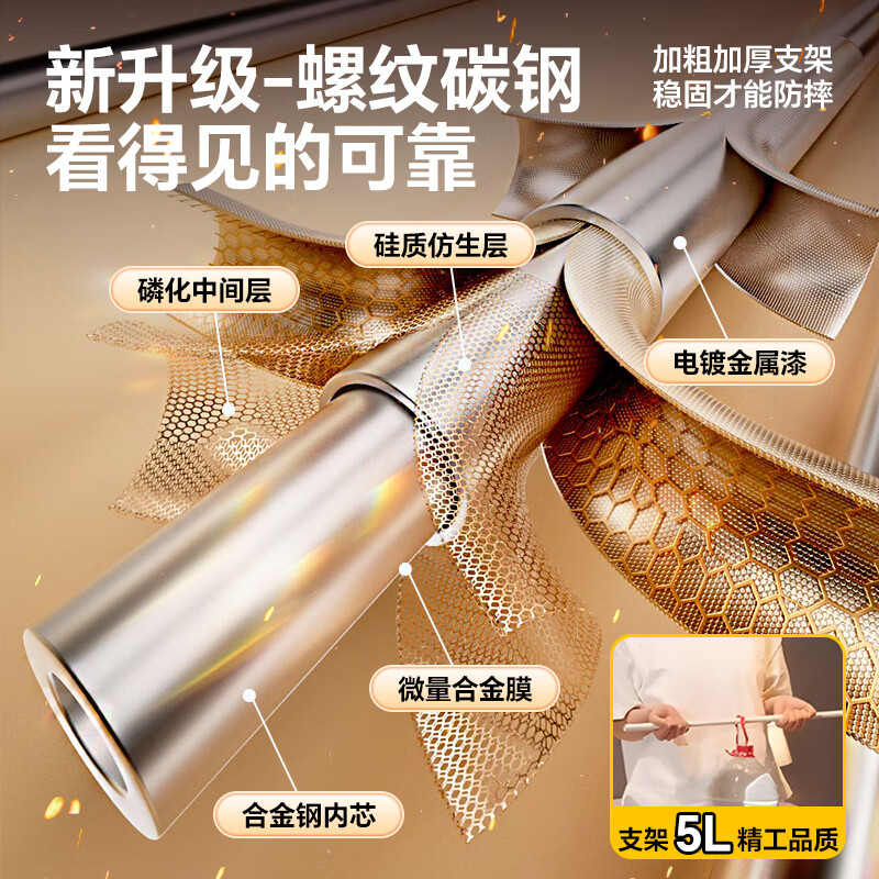 梦多福母婴儿防摔蚊帐架1.8×2米A类家用免安装蒙古包蚊帐方顶全底卧室 适用1.8×2m床丨锁扣支架加粗Pro 真A类丨全底更安全