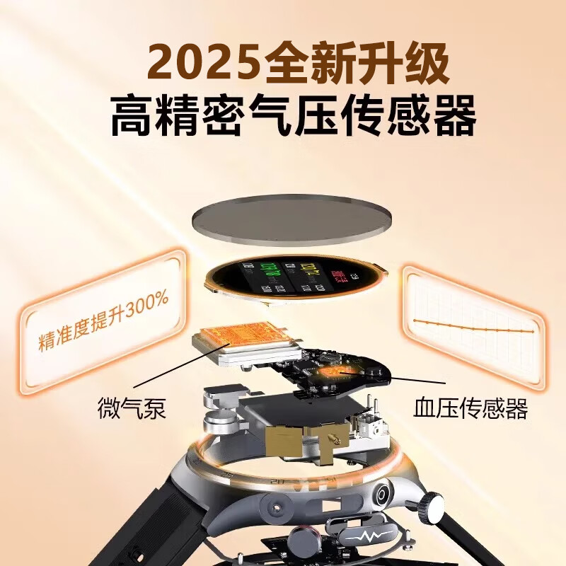 赛电真气囊精准血压监测手表w8全新升级血糖血脂尿酸趋势评估测血氧心率健康通话高端手表一键sos 【医疗器械认证】全新血压监测+血糖评估 天际蓝 华为鸿蒙苹果ios安卓适用