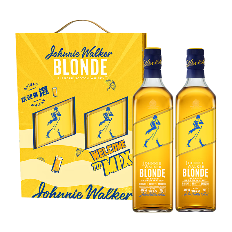 �����ӣ�JOHNNIE WALKER��ҫ�Ρ��������Ƽ��� ������ʿ�� ��� 700ml*2 �������� ��ʿ���� 225.1Ԫ