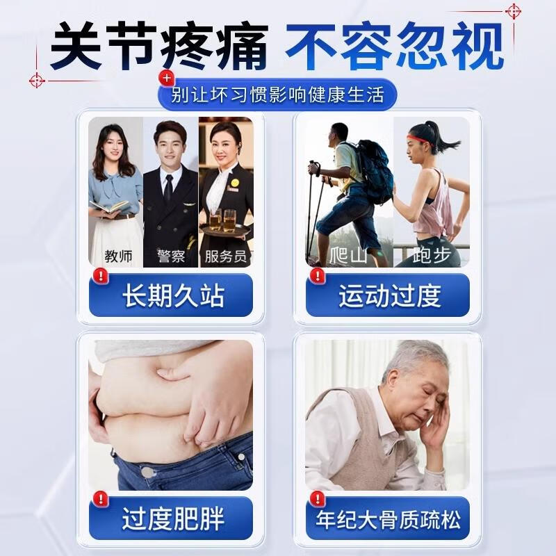 涩冈制薬膝盖疼痛腱鞘炎用涩冈热敷膏贴滑膜炎膝盖积液腱鞘囊肿膝关节疼痛 2盒优惠装涩冈